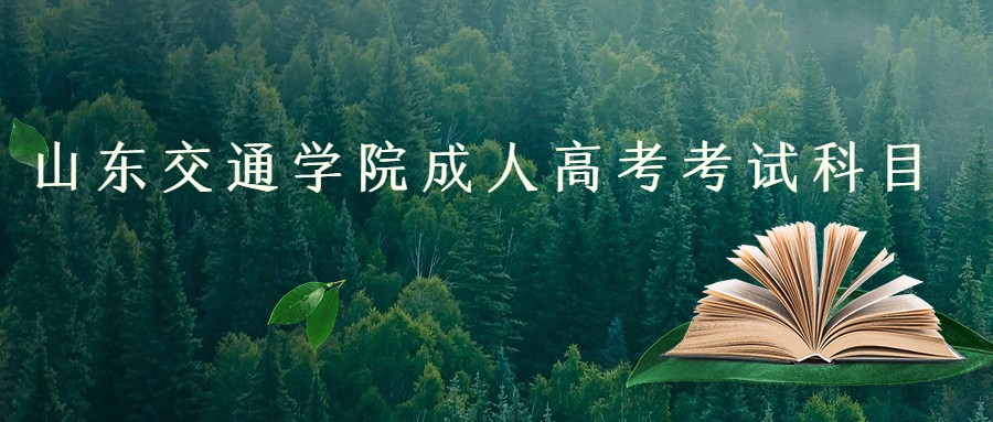 山东交通学院成人高考考试科目