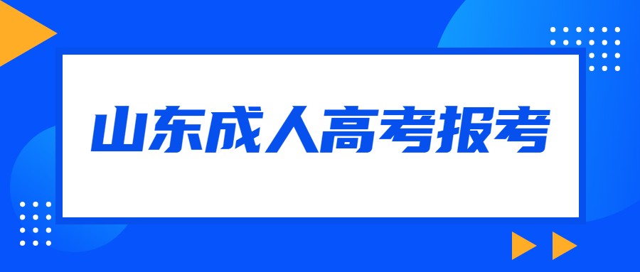 山东成人高考报考