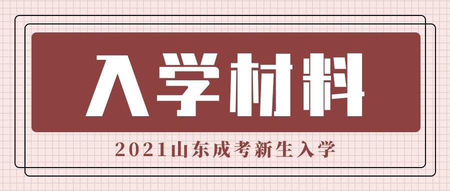 成考新生入学材料