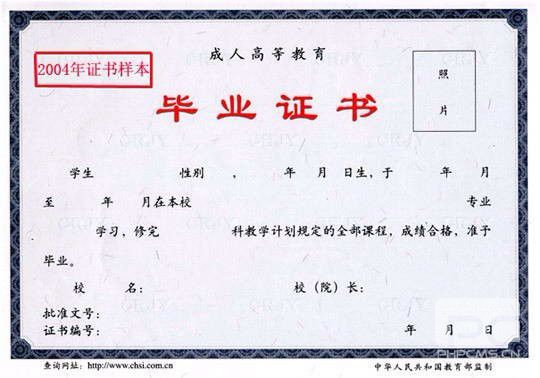 山东成人高考毕业证书及学位证书具体情况