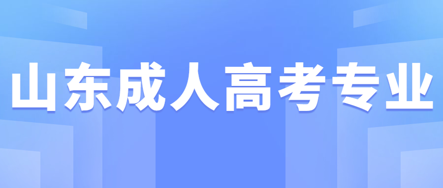 山东成人高考专业